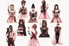 GlamArtZhanna, Haunted Mansion png, Haunted house png, Halloween clipart, Halloween png, Spooky clipart, Gothic clipart, Creepy clipart, Gothic romantic png,  scary house clipart, Pink Halloween png, gothic girl clipart, Witch clipart, vampire clipart
