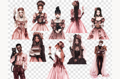 GlamArtZhanna, Haunted Mansion png, Haunted house png, Halloween clipart, Halloween png, Spooky clipart, Gothic clipart, Creepy clipart, Gothic romantic png,  scary house clipart, Pink Halloween png, gothic girl clipart, Witch clipart, vampire clipart