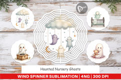 Wind Spinner Haunted Nursery Ghosts Product Image 1