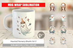 Mug Wrap Haunted Nursery Ghosts Product Image 1