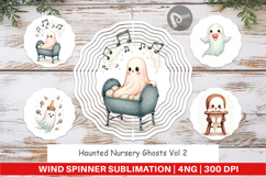 Wind Spinner Haunted Nursery Ghosts Product Image 1