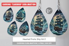 Earring Teardrop Pirate Ship Product Image 1