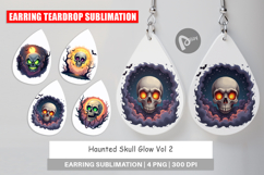 Earring Halloween Skull Glow Product Image 1