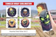 Tumbler Halloween Skull Glow Product Image 1