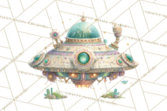 Halloween Space Explorers PNG, Creepy Astronauts &amp; Aliens Product Image 4