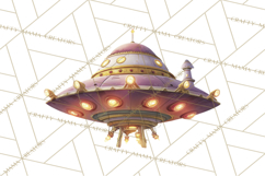 Halloween Space Explorers PNG, Creepy Astronauts &amp; Aliens Product Image 2
