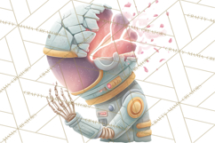 Halloween Space Explorers PNG, Creepy Astronauts &amp; Aliens Product Image 2