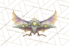 Halloween Space Explorers PNG, Creepy Astronauts &amp; Aliens Product Image 4