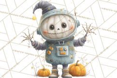 Halloween Space Explorers PNG, Creepy Astronauts &amp; Aliens Product Image 3