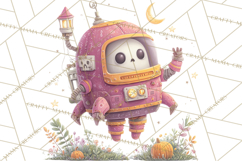 Halloween Space Explorers PNG, Creepy Astronauts &amp; Aliens Product Image 3