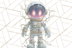 Halloween Space Explorers PNG, Creepy Astronauts &amp; Aliens Product Image 5