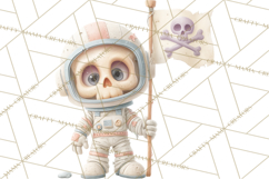 Halloween Space Explorers PNG, Creepy Astronauts &amp; Aliens Product Image 5