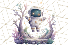 Halloween Space Explorers PNG, Creepy Astronauts &amp; Aliens Product Image 2
