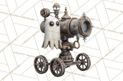 Steampunk Haunted Mansion Halloween PNG Clipart Product Image 2