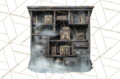 Steampunk Haunted Mansion Halloween PNG Clipart Product Image 4