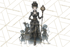 Steampunk Haunted Mansion Halloween PNG Clipart Product Image 3
