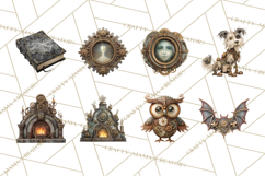 Steampunk Haunted Mansion Halloween PNG Clipart Product Image 2