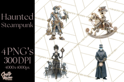 Steampunk Haunted Mansion Halloween PNG Clipart Product Image 1