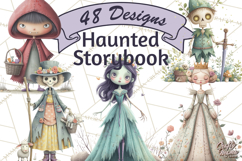 Haunted Storybook Characters Clipart PNG Product Image 1