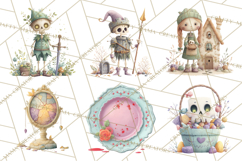 Haunted Storybook Characters Clipart PNG Product Image 2