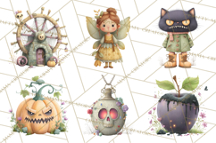 Haunted Storybook Characters Clipart PNG Product Image 6