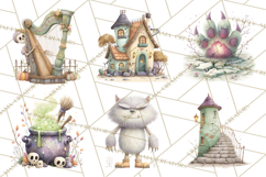 Haunted Storybook Characters Clipart PNG Product Image 5
