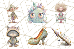 Haunted Storybook Characters Clipart PNG Product Image 3