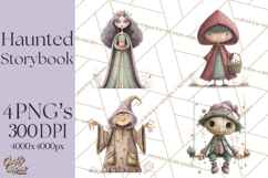 Haunted Storybook Characters Clipart PNG Product Image 1