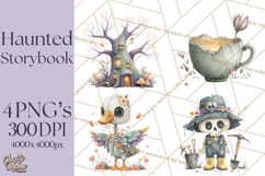 Haunted Storybook Characters Clipart PNG Product Image 1