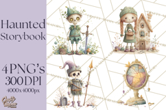 Haunted Storybook Characters Clipart PNG Product Image 1