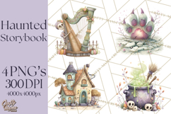Haunted Storybook Characters Clipart PNG Product Image 1