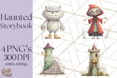 Haunted Storybook Characters Clipart PNG Product Image 1