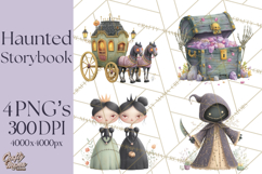 Haunted Storybook Characters Clipart PNG Product Image 1