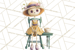 Dark Tea Party Clipart PNG, Halloween Clip Art Product Image 2
