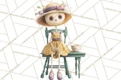 Dark Tea Party Clipart PNG, Halloween Clip Art Product Image 2