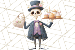 Dark Tea Party Clipart PNG, Halloween Clip Art Product Image 4