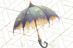 Dark Tea Party Clipart PNG, Halloween Clip Art Product Image 2