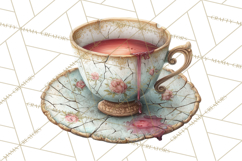 Dark Tea Party Clipart PNG, Halloween Clip Art Product Image 5