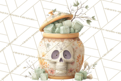 Dark Tea Party Clipart PNG, Halloween Clip Art Product Image 2