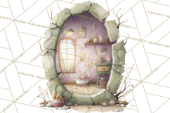 Dark Tea Party Clipart PNG, Halloween Clip Art Product Image 3