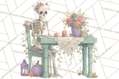 Dark Tea Party Clipart PNG, Halloween Clip Art Product Image 2