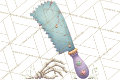 Dark Tea Party Clipart PNG, Halloween Clip Art Product Image 4