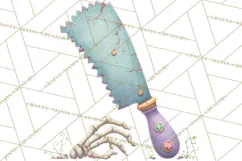 Dark Tea Party Clipart PNG, Halloween Clip Art Product Image 4