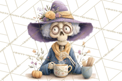 Dark Tea Party Clipart PNG, Halloween Clip Art Product Image 2