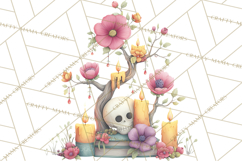 Dark Tea Party Clipart PNG, Halloween Clip Art Product Image 4