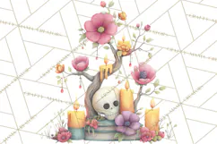 Dark Tea Party Clipart PNG, Halloween Clip Art Product Image 4
