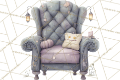 Dark Tea Party Clipart PNG, Halloween Clip Art Product Image 4