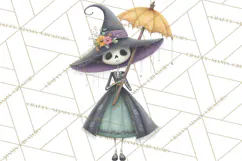 Dark Tea Party Clipart PNG, Halloween Clip Art Product Image 5