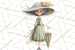Dark Tea Party Clipart PNG, Halloween Clip Art Product Image 3