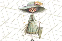 Dark Tea Party Clipart PNG, Halloween Clip Art Product Image 3
